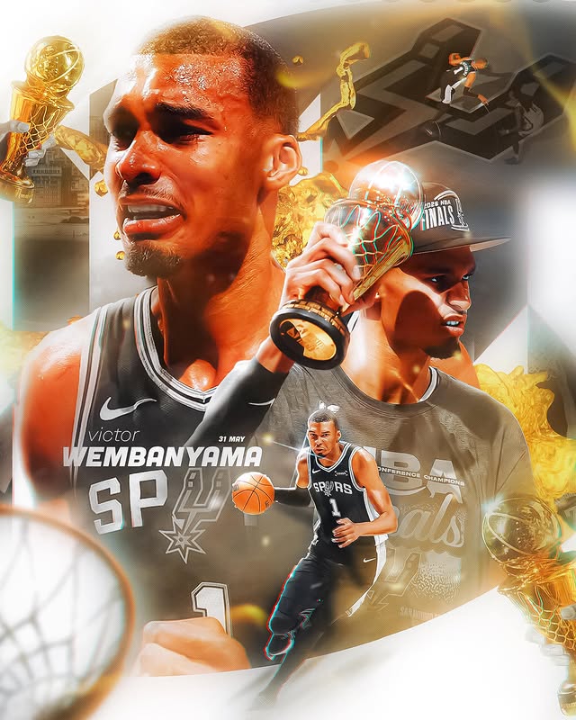 Wembanyama — Poster NBA — San Antonio Spurs